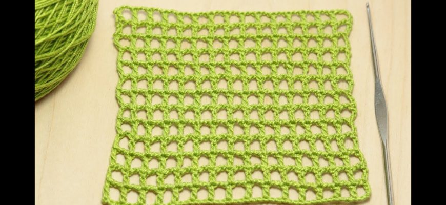 Вязание филейной сеточки - мастер класс для начинающих вязание крючком  How to Crochet for Beginners