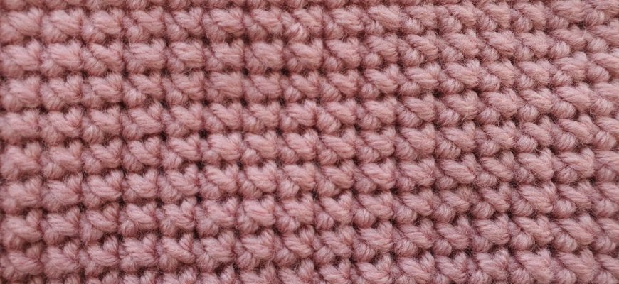 УЗОР КРЕСТИКИ КРЮЧКОМ. Круговое вязание. Вязание крючком / Crochet cross stitch pattern